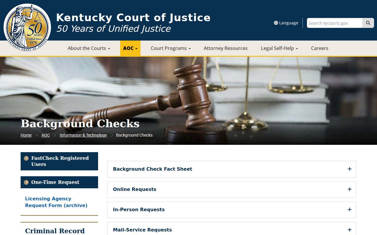 Grant County court case lookup through AOC FastCheck